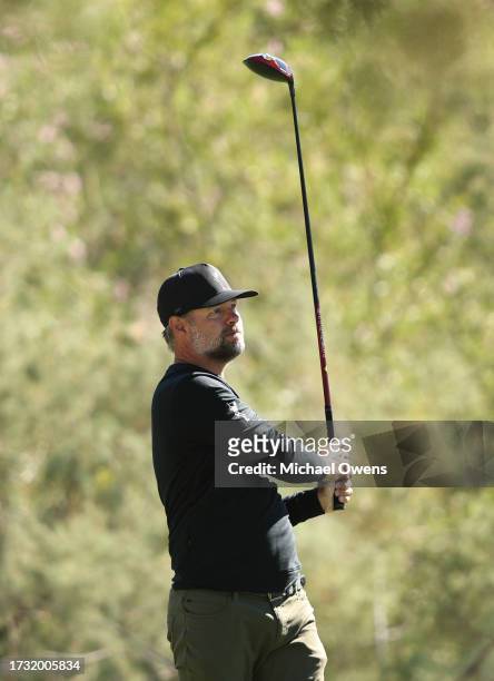 Ryan Moore of the United States plays his shot from the 15th tee during the first round of the Shriners Children's Open at TPC Summerlin on October...