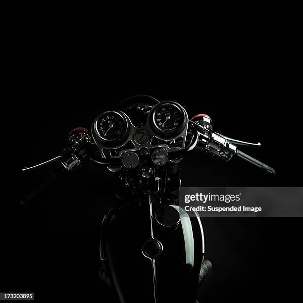 café racer contrôles - compteur photos et images de collection