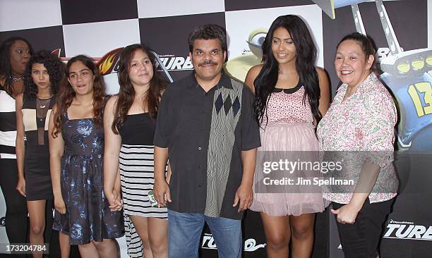 Actor Luis Guzman and family attend the "Turbo" New York Premiere at AMC Loews Lincoln Square on July 9, 2013 in New York City.