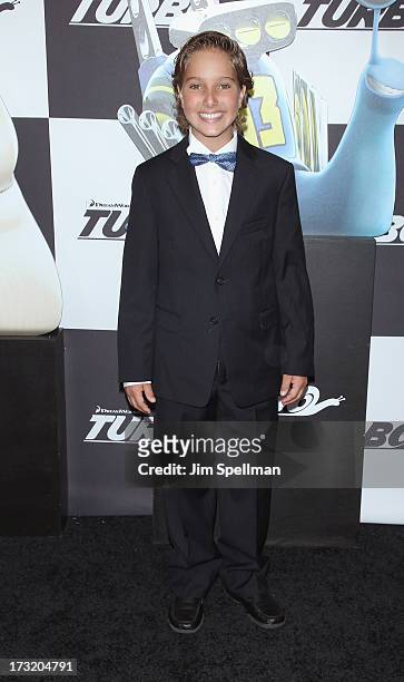 Actor Aaron Berger attends the "Turbo" New York Premiere at AMC Loews Lincoln Square on July 9, 2013 in New York City.