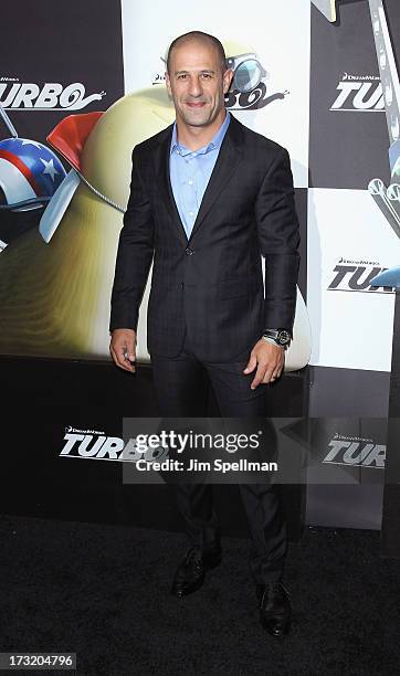 Race Car Driver Tony Kanaan attends the "Turbo" New York Premiere at AMC Loews Lincoln Square on July 9, 2013 in New York City.