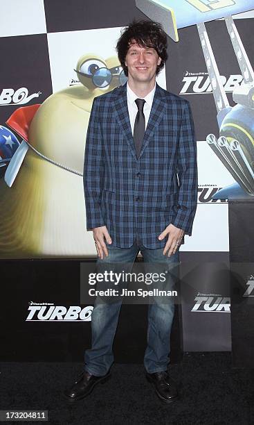 Writer Darren Lemke attends the "Turbo" New York Premiere at AMC Loews Lincoln Square on July 9, 2013 in New York City.