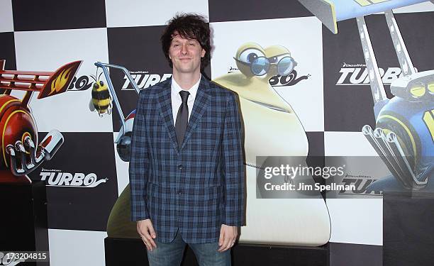 Writer Darren Lemke attends the "Turbo" New York Premiere at AMC Loews Lincoln Square on July 9, 2013 in New York City.