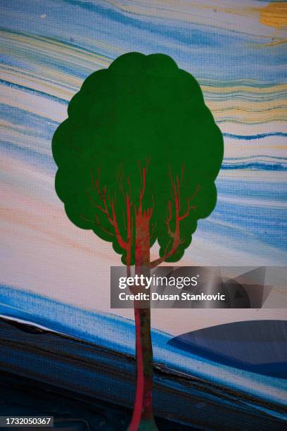 metaverse creative tree - down memory lane stock illustrations