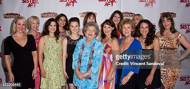 Actress Pat Crawford Brown and cast attend the Los Angeles opening night of "Sister Act" at the Pantages Theatre on July 9, 2013 in Hollywood,...