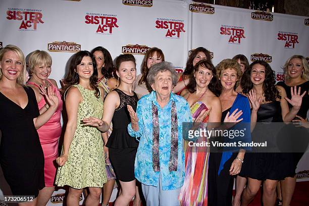 Actress Pat Crawford Brown and cast attend the Los Angeles opening night of "Sister Act" at the Pantages Theatre on July 9, 2013 in Hollywood,...