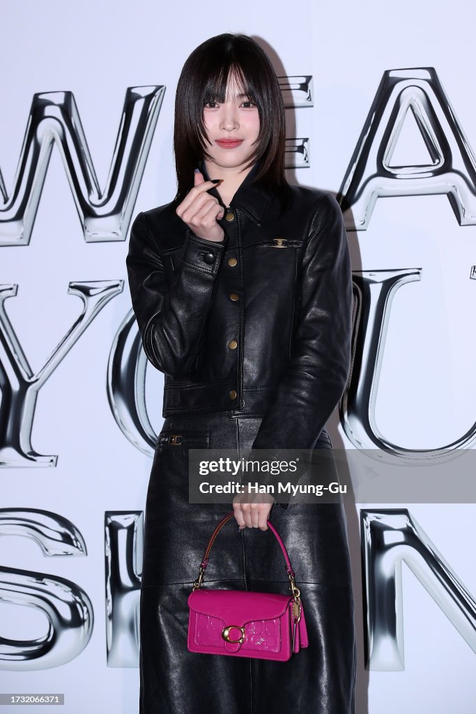 Ryujin of girl group ITZY is seen at the Coach 'Wear Your Shine