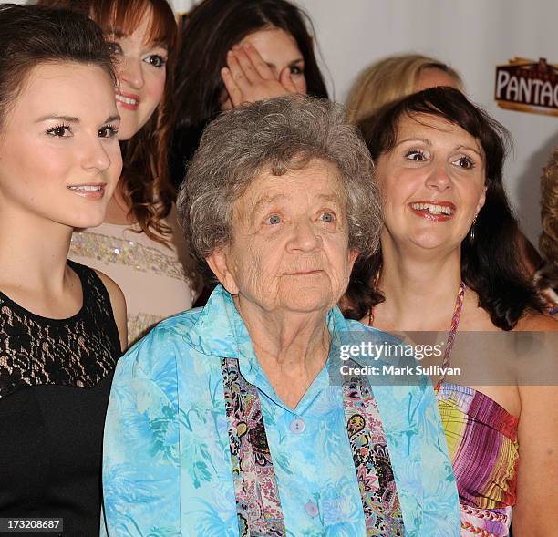 Actress Pat Crawford Brown and cast members attend the premiere of "Sister Act" at the Pantages Theatre on July 9, 2013 in Hollywood, California.