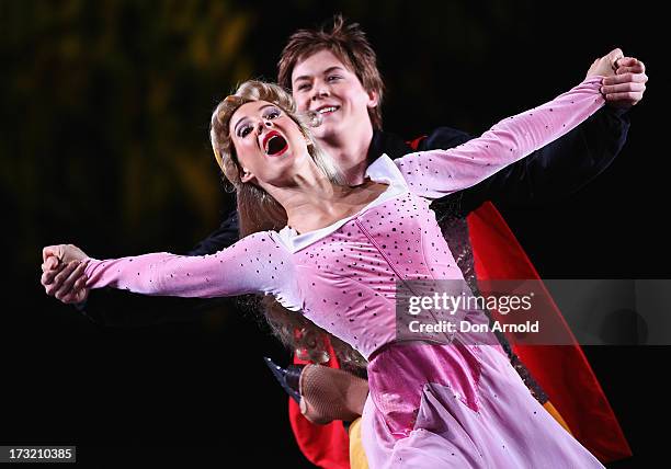 Disney characters perform during the Disney On Ice "Princesses & Heroes" opening show at Allphones Arena on July 10, 2013 in Sydney, Australia.