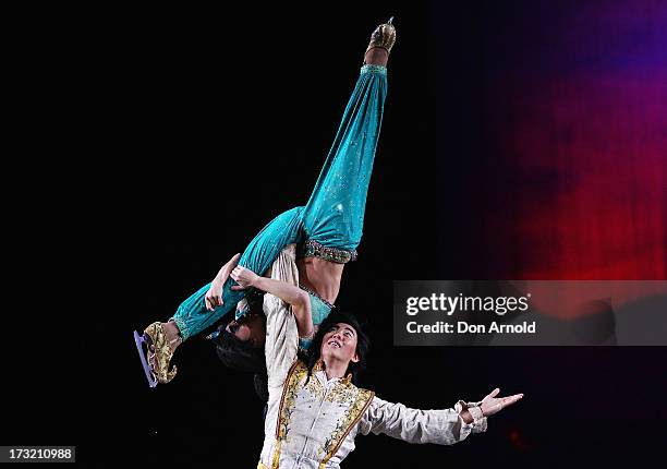 Disney characters perform during the Disney On Ice "Princesses & Heroes" opening show at Allphones Arena on July 10, 2013 in Sydney, Australia.