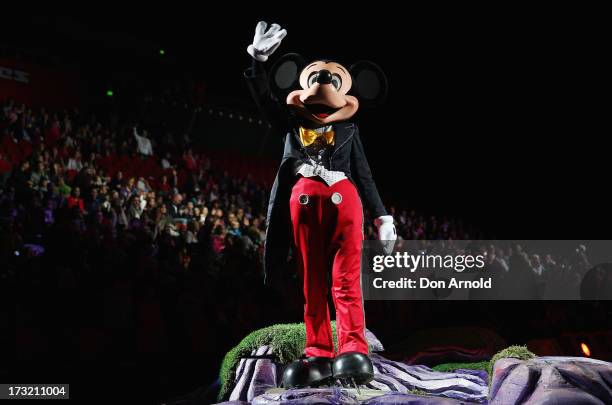 Disney characters perform during the Disney On Ice "Princesses & Heroes" opening show at Allphones Arena on July 10, 2013 in Sydney, Australia.