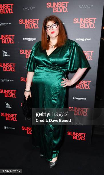 Jenny Ryan attends the press night performance of "Sunset Boulevard" at The Savoy Theatre on October 12, 2023 in London, England.