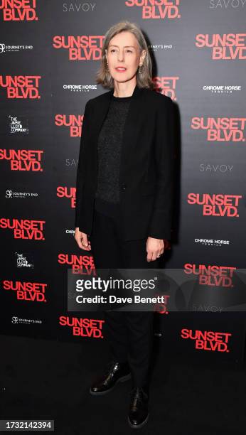 Gina McKee attends the press night performance of "Sunset Boulevard" at The Savoy Theatre on October 12, 2023 in London, England.