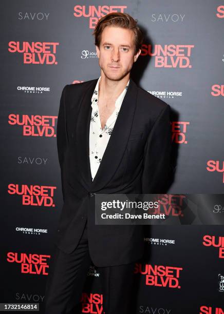 Arthur Darvill attends the press night performance of "Sunset Boulevard" at The Savoy Theatre on October 12, 2023 in London, England.