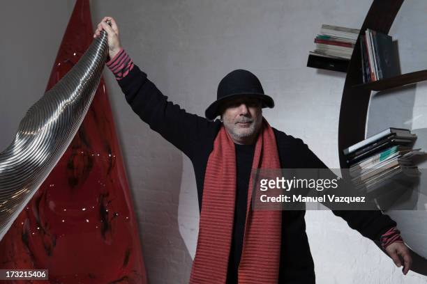 Designer Ron Arad is photographed for ARS magazine on April 26, 2013 in London, England.