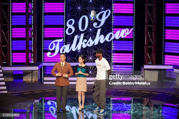 Dwyane Wade and Wang Zijian appear on China's No. 1 rated talk show the "80's Talk Show" with popular comedian and host Wang Zijian on Drangon TV on...