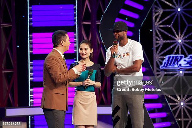 Dwyane Wade and Wang Zijian appear on China's No. 1 rated talk show the "80's Talk Show" with popular comedian and host Wang Zijian on Drangon TV on...