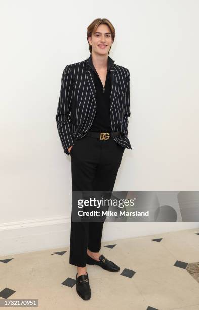Alastair Wallace Stewart attends the Jimmy Choo Academy MA Cohorts Presentation coinciding with Frieze London on October 12, 2023 in London, England.