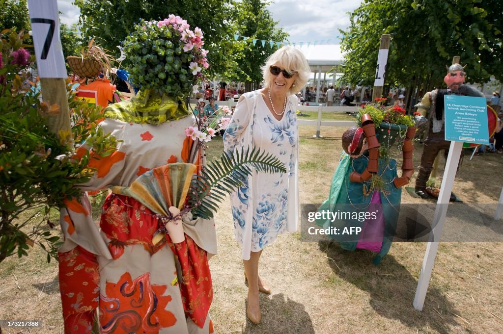 BRITAIN-ROYALS-FLOWER SHOW