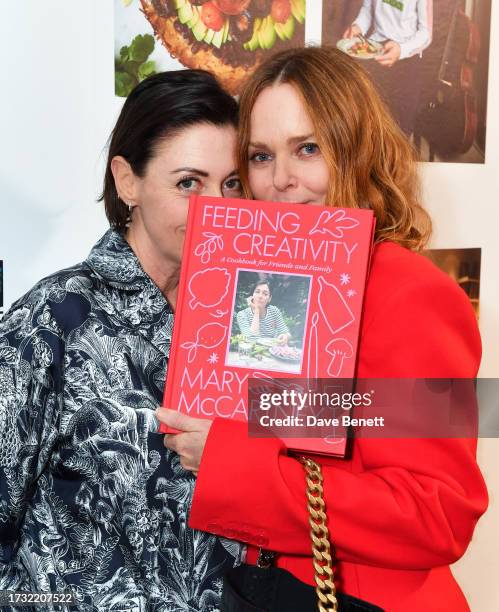 Mary McCartney and Stella McCartney attend Clopen House 2023 hosted by Dover Street Market to celebrate the Frieze Art Fair on October 12, 2023 in...