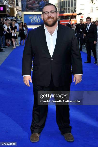 Actor Nick Frost attends the World Premiere of The World's End at Empire Leicester Square on July 10, 2013 in London, England.