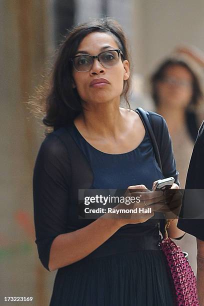 Actress Rosario Dawson is seen on the set of :The Untitled Chris Rock Project; July 10, 2013 in New York City.