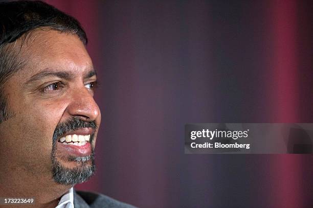 Vijay Sankaran, chief technology director of Ford Motor Co., smiles during the MobileBeat Conference in San Francisco, California, U.S., on Tuesday,...