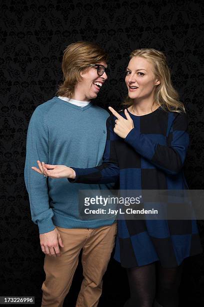 Kevin Pearce, Lucy Walker are photographed for Los Angeles Times on January 18, 2013 in Park City, Utah. PUBLISHED IMAGE. CREDIT MUST READ: Jay L....