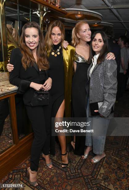Annie Doble, Kimi Spencer-Churchill, Anna Christin-Haas and Tania Fares attend Galvan London's celebration of Frieze Week with OMR and Sies + Höke at...