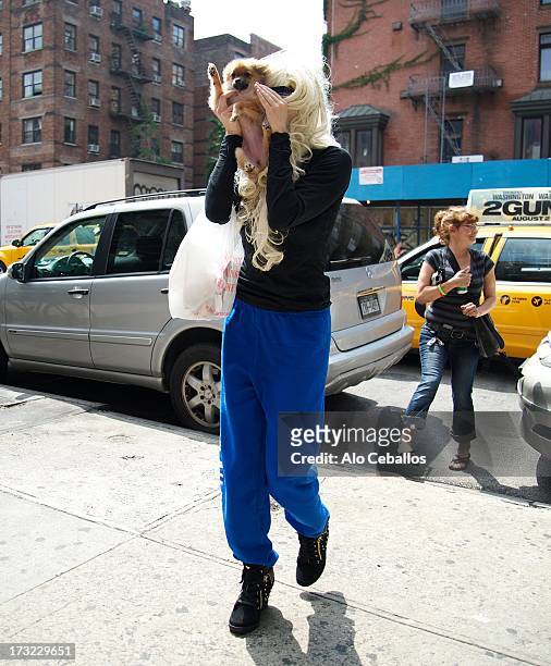 Amanda Bynes is seen in Chelsea on July 10, 2013 in New York City.