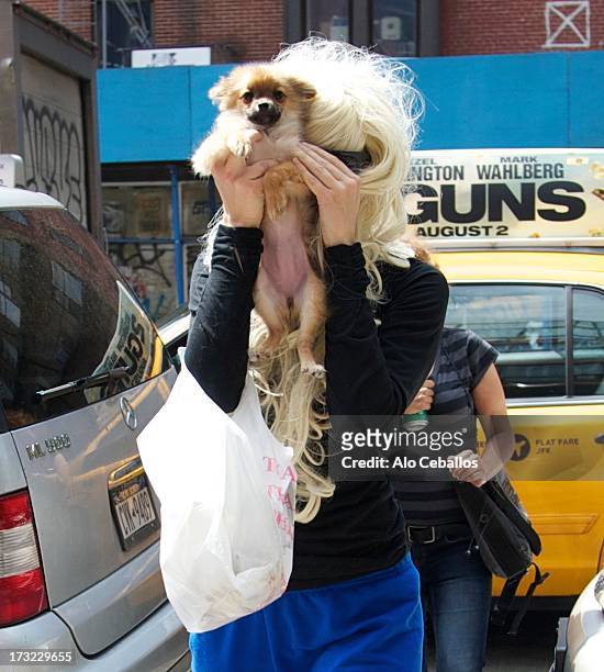 Amanda Bynes is seen in Chelsea on July 10, 2013 in New York City.