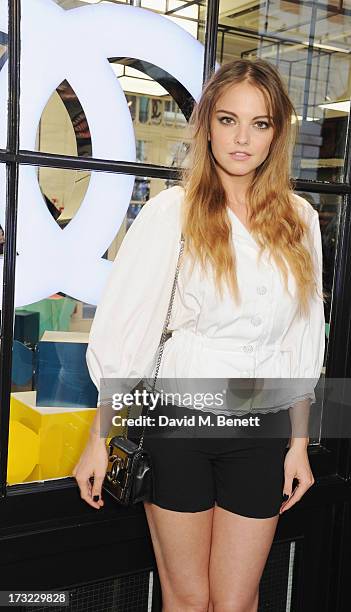 Laura Hayden attends a party for www.getthegloss.com hosted by Chanel at Chanel Covent Garden store on July 10, 2013 in London, England.