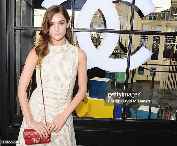 Sai Bennett attends a party for www.getthegloss.com hosted by Chanel at Chanel Covent Garden store on July 10, 2013 in London, England.