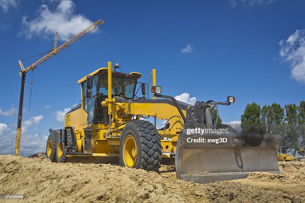 Grader at work