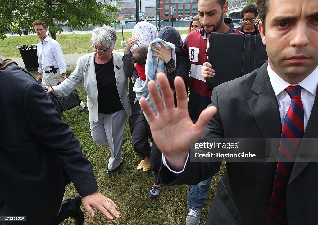 Alleged Boston Marathon Bomber At Moakley Courthouse