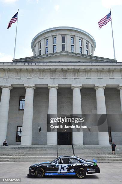 Car on display outside the Ohio Statehouse on July 10, 2013 in Columbus, Ohio.