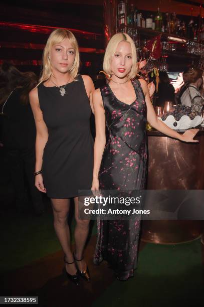 Alexia Mavroleon and Olympia of Greece attend Reformation's and Camille Rowe's dinner and cocktail party to celebrate their collaboration at Casa...