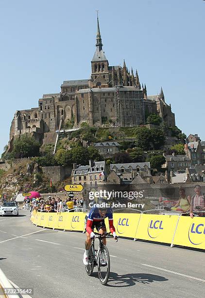 Sylvain Chavanel of France and Team Omega Pharma-Quick Step in action during Stage Eleven of the Tour de France 2013 - the 100th Tour de France -, a...