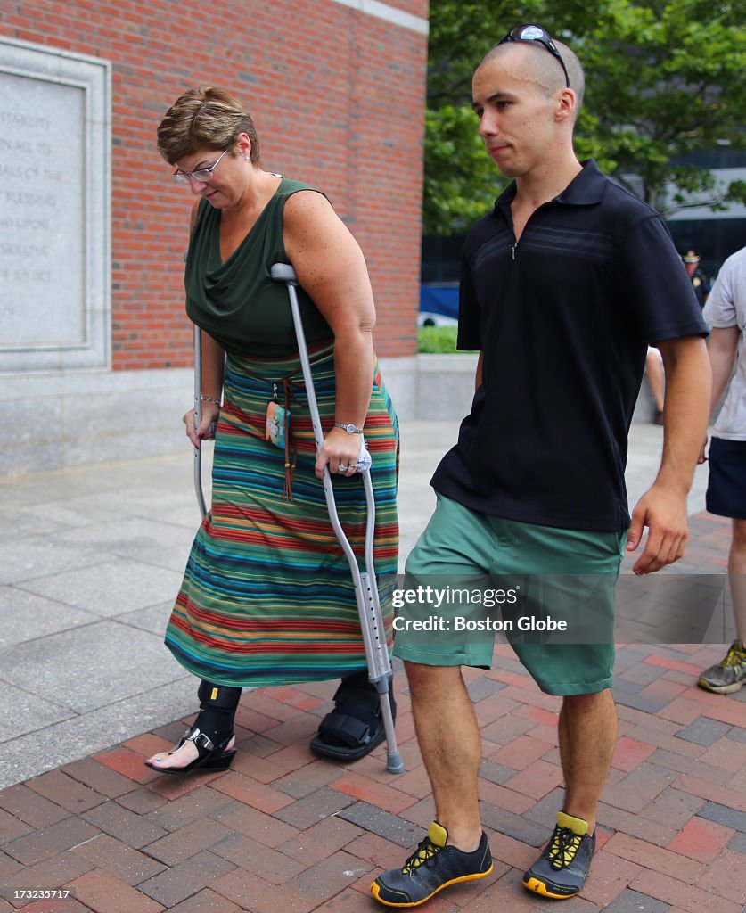 Alleged Boston Marathon Bomber At Moakley Courthouse