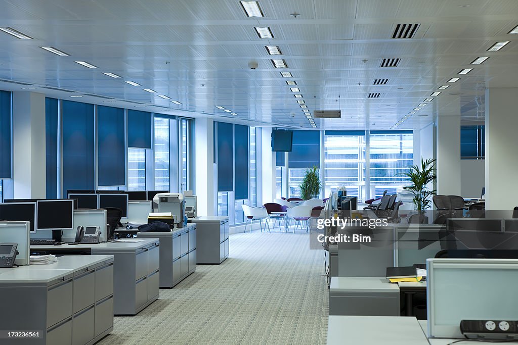 Office interior, workplaces