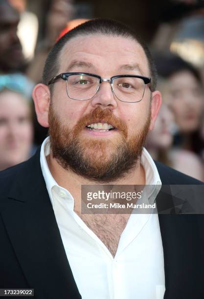 Nick Frost attends the World Premiere of 'The World's End' at Empire Leicester Square on July 10, 2013 in London, England.