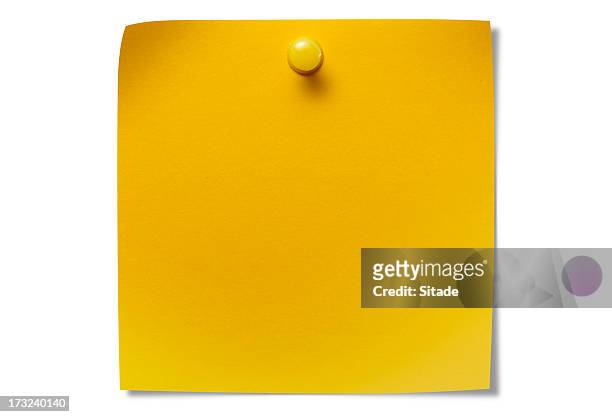 notepaper with clipping path - pinning stock pictures, royalty-free photos & images