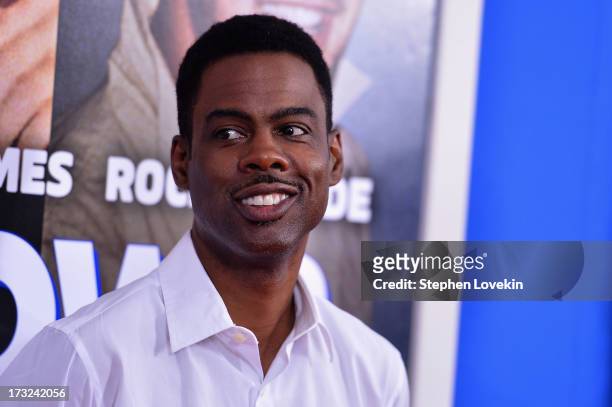 Comedian Chris Rock attends the "Grown Ups 2" New York Premiere at AMC Lincoln Square Theater on July 10, 2013 in New York City.