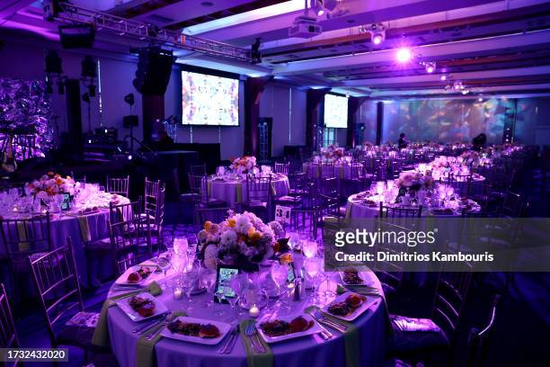 View of atmosphere during the Hudson River Park Friends 25th Anniversary Gala at Pier Sixty at Chelsea Piers on October 12, 2023 in New York City.