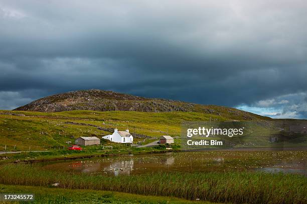 beautiful scotland's landscape, isle of lewis, outer hebrides, uk - outer hebrides stock pictures, royalty-free photos & images