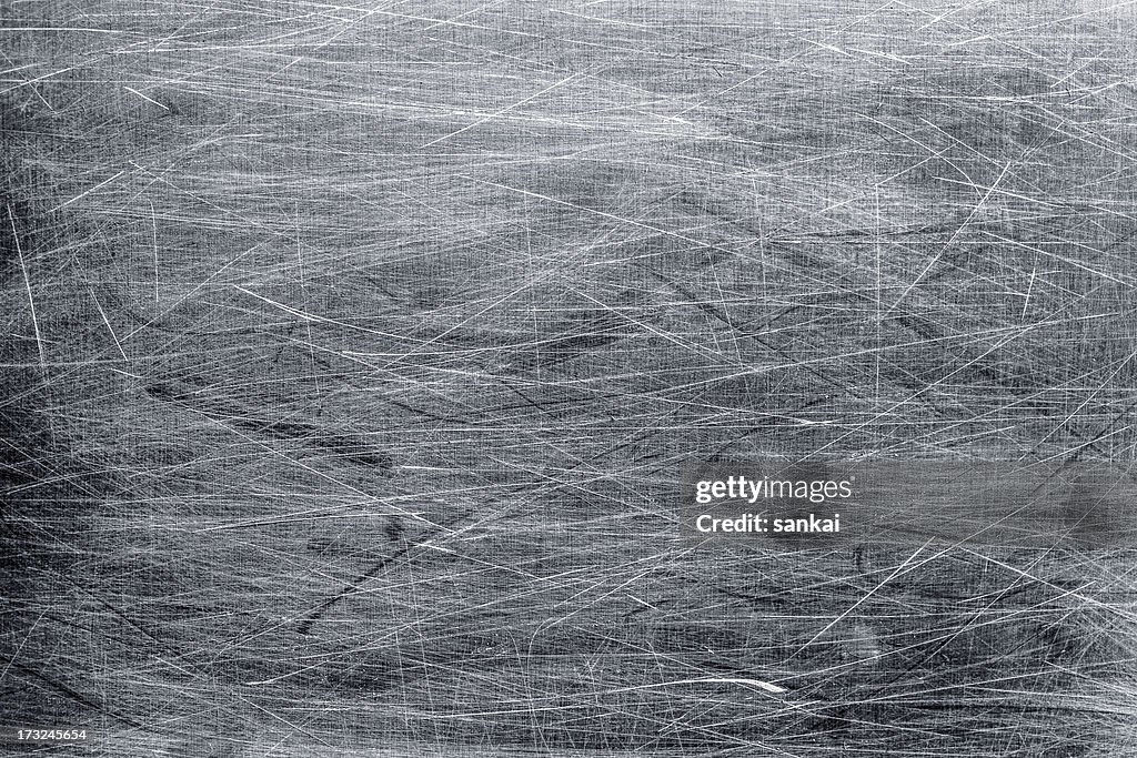 Scratched metal surface background
