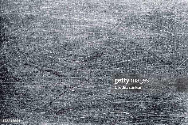 scratched metal surface background - old silver texture stock pictures, royalty-free photos & images