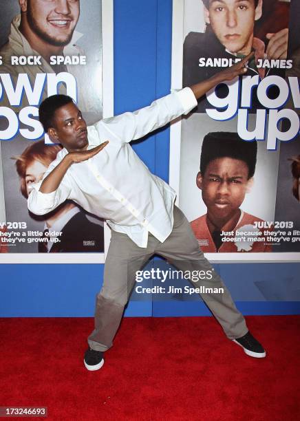 Actor Chris Rock attends the "Grown Ups 2" New York Premiere at AMC Lincoln Square Theater on July 10, 2013 in New York City.