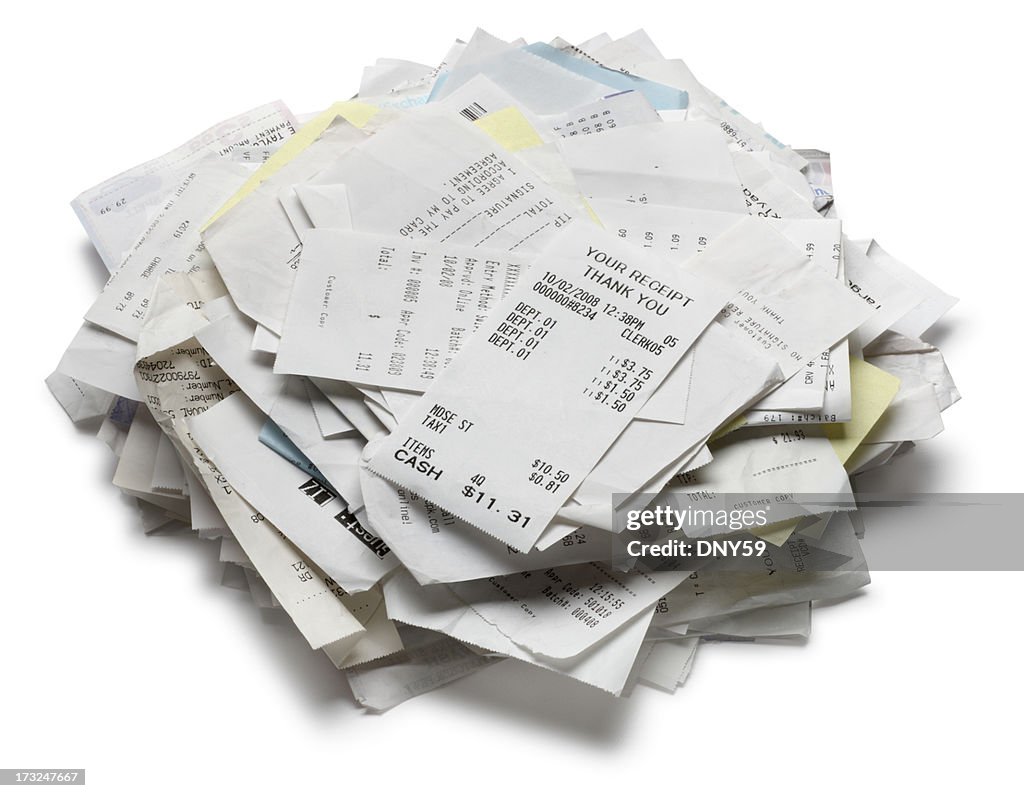 Pile of Receipts