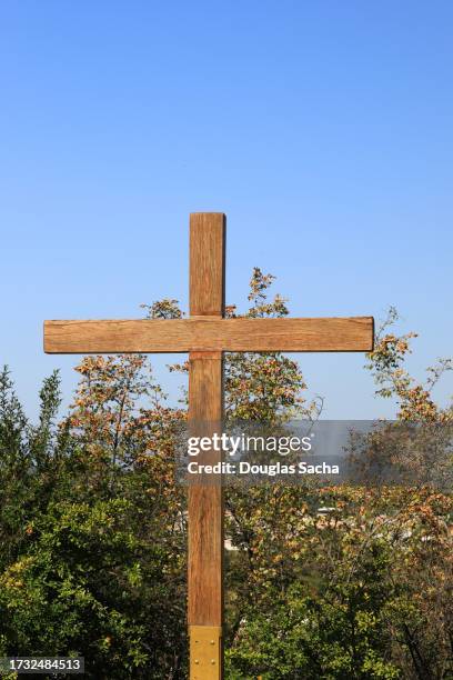 christ cross at medjegorje - cold war stock pictures, royalty-free photos & images